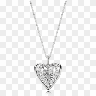 396369cz - Pandora Heart Of Winter Necklace Clipart