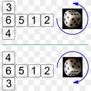 Chirality Of Dice - Dice Arrangement Clipart
