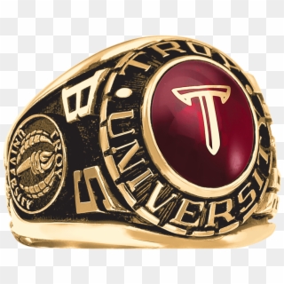 Troy University Men's Large Traditional Ring - Emblem Clipart