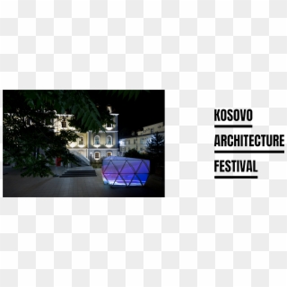 Techno Rebel Construction At Kosovo Museum - Landscape Lighting Clipart