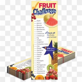 Fruit And Veggie Challenge Bookmarks - Strawberry Clipart