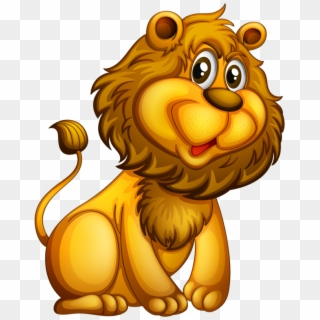 Lion In The Cave Cartoon Clipart