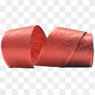 Cinta Satín Con Escarcha Rojo/rojo - Leather Clipart