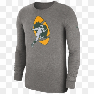 Green Bay Packers Long Sleeve Tri-historic Crackle - Green Bay Packers Clipart