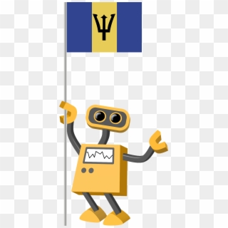 Flag Bot, Barbados - Barbados Flag Clipart