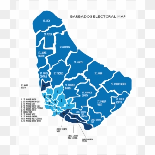 Barbados General Election Results 2018 - St Joseph Barbados Map Clipart