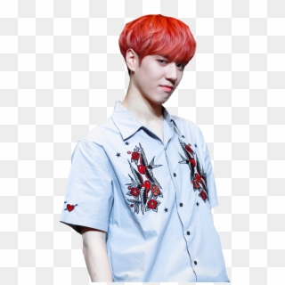 Yugyeom Christmas , Png Download - Yugyeom Red Hair Hd Clipart