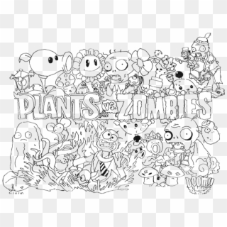 Plants Vs Zombies Coloring Pages Drzomboss Coloring - Plants Vs Zombies Coloring Pages Clipart