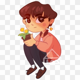 This Potato Is Gonna Make Herself A Yugyeom Charm C' - Cartoon Clipart