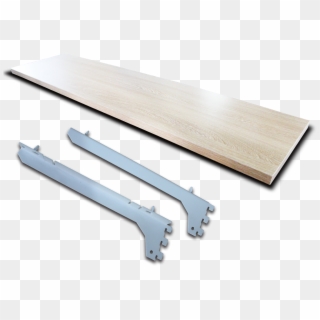 23766-wood Shelf C/w Bracket Racking Parts And Accessories - Table Clipart