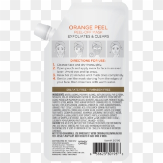 Orange Peel Peel-off Mask - Cosmetics Clipart