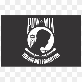 Prisoner Of War - Pow Mia Flag Vector Clipart