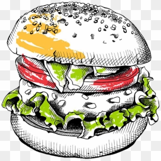 Backyard Burger Clipart , Png Download - Hamburger Vector Png Transparent Png