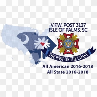 “all American” Vfw Post - Emblem Clipart