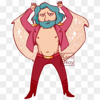Here He Is - Cartoon Clipart