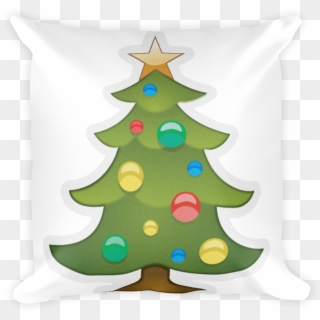 Emoji Pillow - Christmas Tree - Emoji Arbol De Navidad Clipart