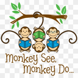 Monkey See Monkey Do Clipart