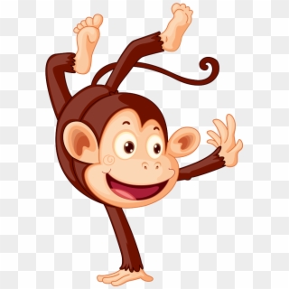 Gorilla Ape Chimpanzee - Monkey Doing Handstand Clipart