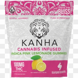 Kanha Pink Lemonade Indica 100mg By Kanha Gummies - Cannabis Infused Pineapple Gummies Clipart