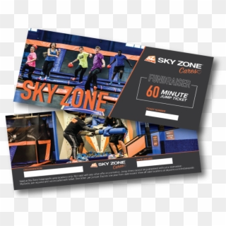Jump Session During Open Hours At Sky Zone Fishers - Flyer Clipart