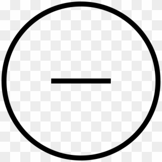 Minus Sign In A Circle - Circle Clipart