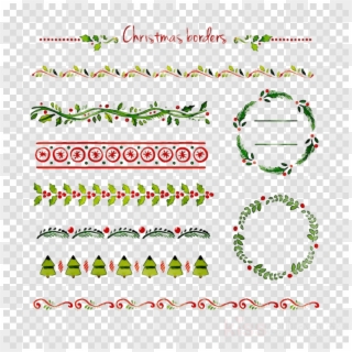 Chalkboard Border Png - Christmas Dividing Lines Clipart