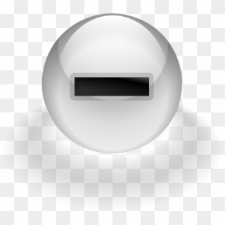 Button Minus Negative Sign Symbol Icon Subtract - Boton Menos Png Clipart