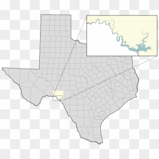 Lake Location - Lake Sam Rayburn Texas Map Clipart
