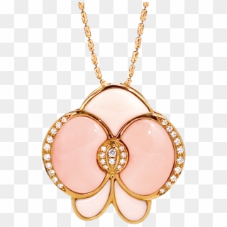 Pink Orchid Pendant - 130bcd 44t 3 32 Clipart