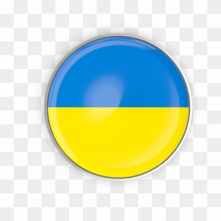 Illustration Of Flag Of Ukraine - Ukraine Round Flag Png Clipart