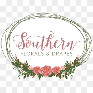 Southern Drapes And Florals - Save The Date Clipart