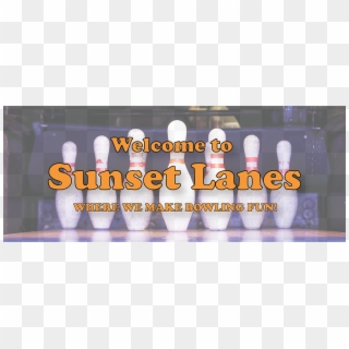 Sunset Banner1-01 - Ten-pin Bowling Clipart