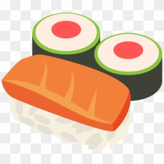 File - Emojione 1f363 - Svg - Sushi Emoji Png Clipart