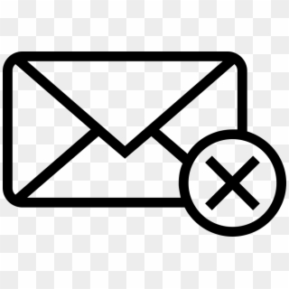 Mail Cancel Interface Symbol Of Outlined Closed Envelope - Spyware Software Developer Hack Clipart