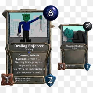 [card] Drallog Enforcer - Biceps Curl Clipart