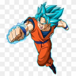 Goku Clipart Ssblue - Goku Ssj God Blue Png Transparent Png