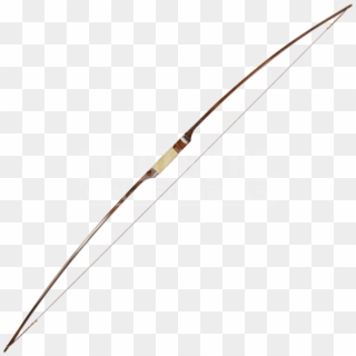 Rustic Youth Longbow With Leather Wrapped Handle - Javelin Clipart
