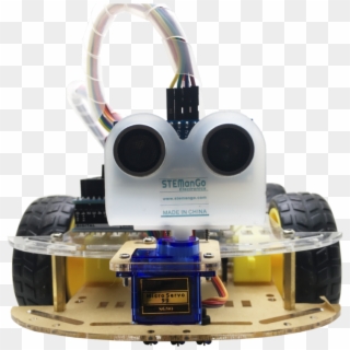 For Arduino 4wd Robot Car Kit Autonomous Ir Obstacle - Robot Clipart