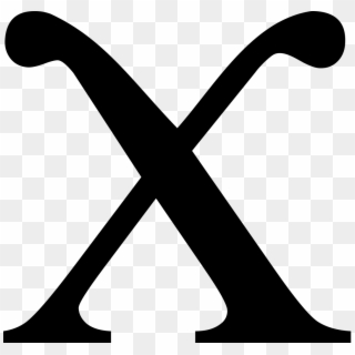 Latin Small Letter X With Two High Hooks Clipart