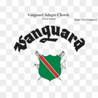 Vanguard Adagio Chords Sheet Music Composed By Santa - Santa Clara Vanguard Cadets Logo Clipart