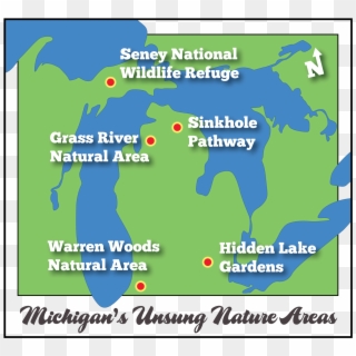Seney National Wildlife Refuge, Grass River Natural - Seney National Wildlife Refuge Map Clipart