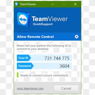This Will Start Teamviewer And Display An Id And Password - Teamviewer Icon Clipart