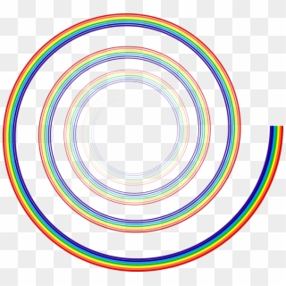 Computer Icons Spiral Symbol Rainbow - Rainbow Spiral Png Clipart
