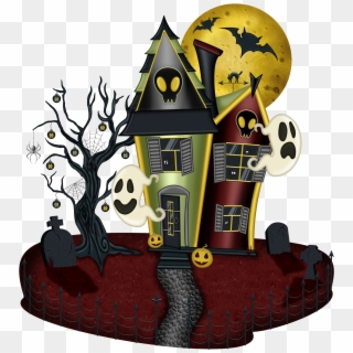 Halloween House Png Large Picture - Halloween Haunted House Clipart Transparent Png