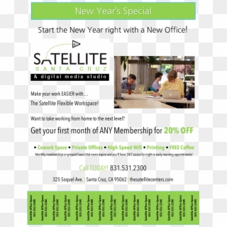 Stop By The Satellite Today For Your Flexible Workspace - Clearwater Paper Clipart