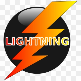 Orange Lightning Bolt Clipart