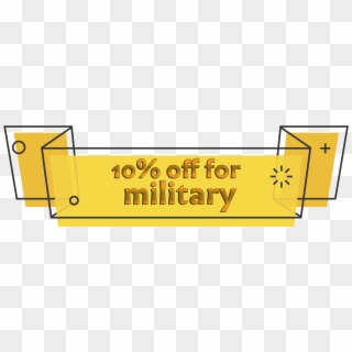 10 Off Military Yellow - Signage Clipart