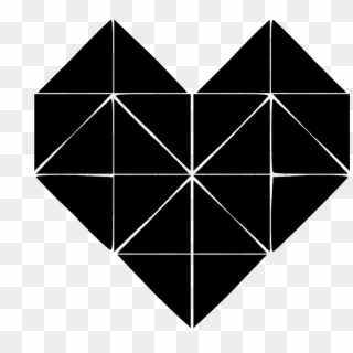 Geometric Heart - Geometric Line Design Heart Clipart