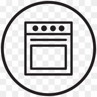 Black Circle Outline Png - Oven Icon Clipart