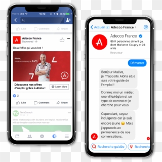 Work4 Improves Facebook Recruitment Work4 - Chatbot Aloha Adecco Clipart